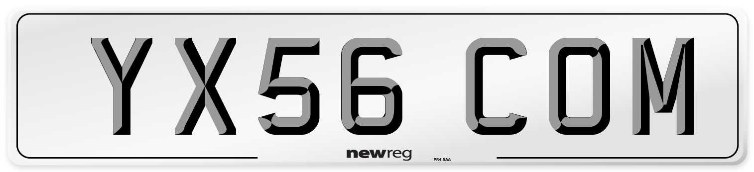 YX56 COM Number Plate from New Reg